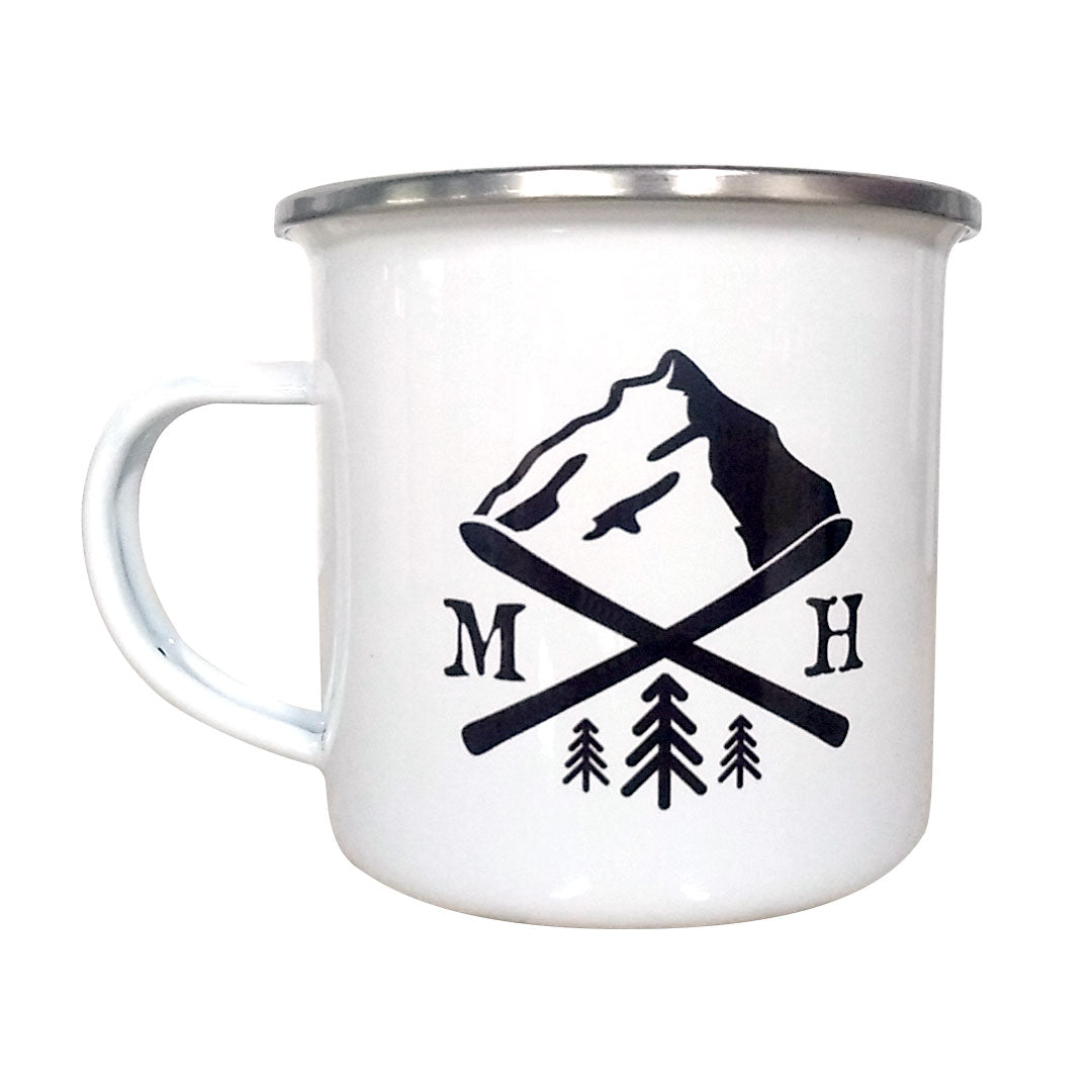 Ski Enamel Mug